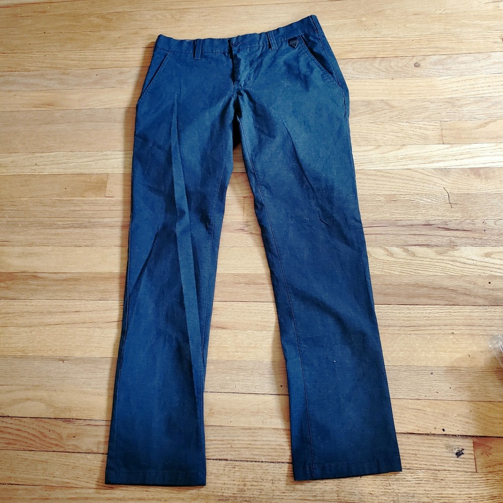 Eleven Paris Mens Dark Gray Chino Pants La Collection Straight Leg 31x32 Street